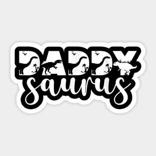 Daddysaurus T-Rex Dinosaur Daddy Saurus Family Matching Sticker